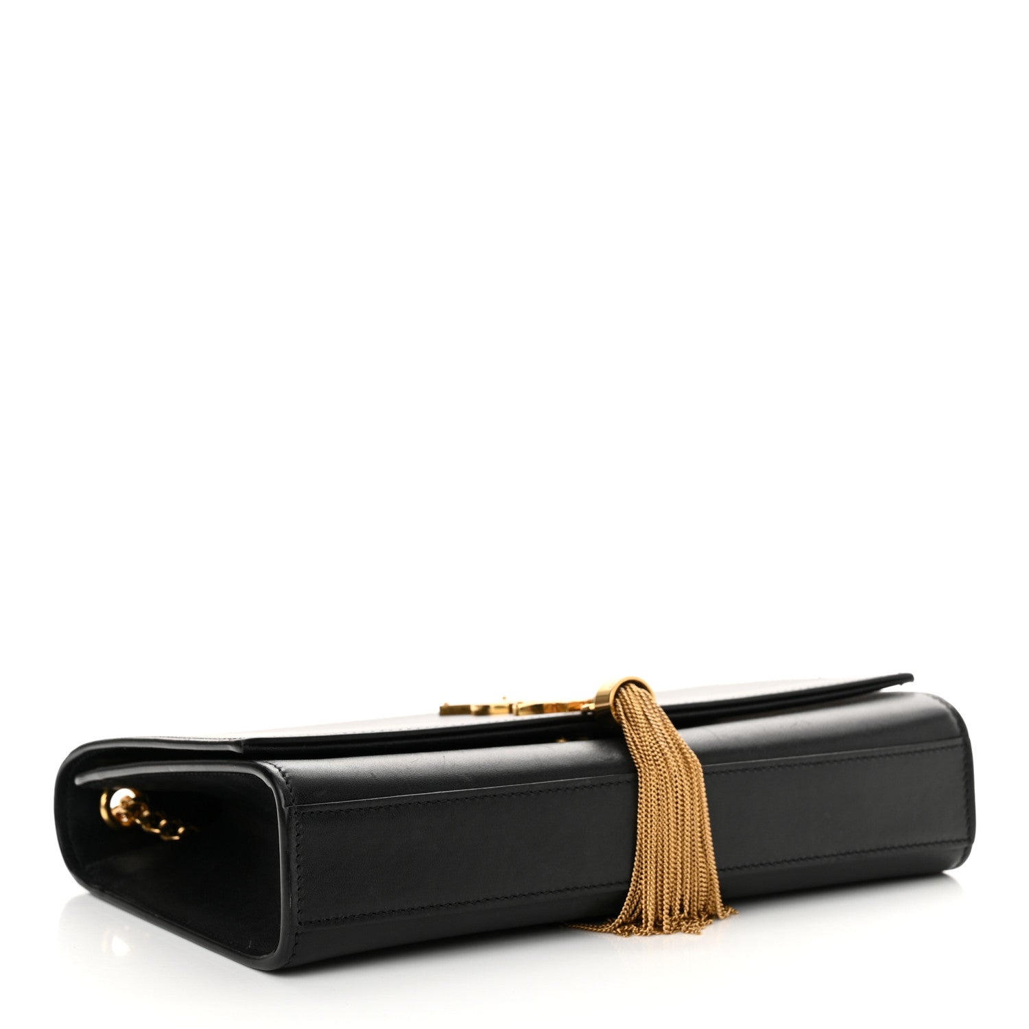 Saint Laurent Smooth Calfskin Medium Classic Monogram Kate Tassel Satchel Black 4 of 15