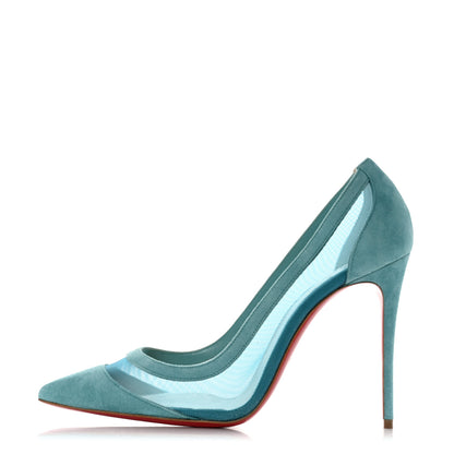 Christian Louboutin Veau Velours Rete Galativi 100 Pumps 37.5 Noumea 1 of 8