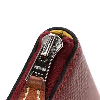 Hermes Epsom Silk'In Compact Wallet Rouge H 8 of 9