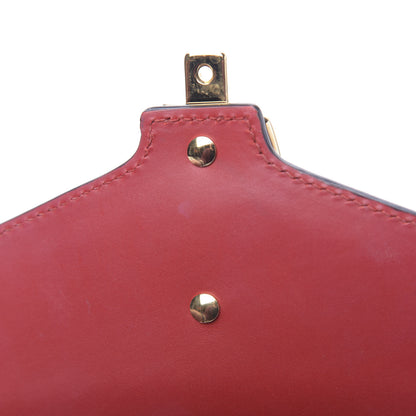 Gucci Calfskin Mini Sylvie Chain Shoulder Bag Hibiscus Red 12 of 14