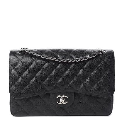 Chanel Caviar Quilted Jumbo Double Flap Black 1 of 11