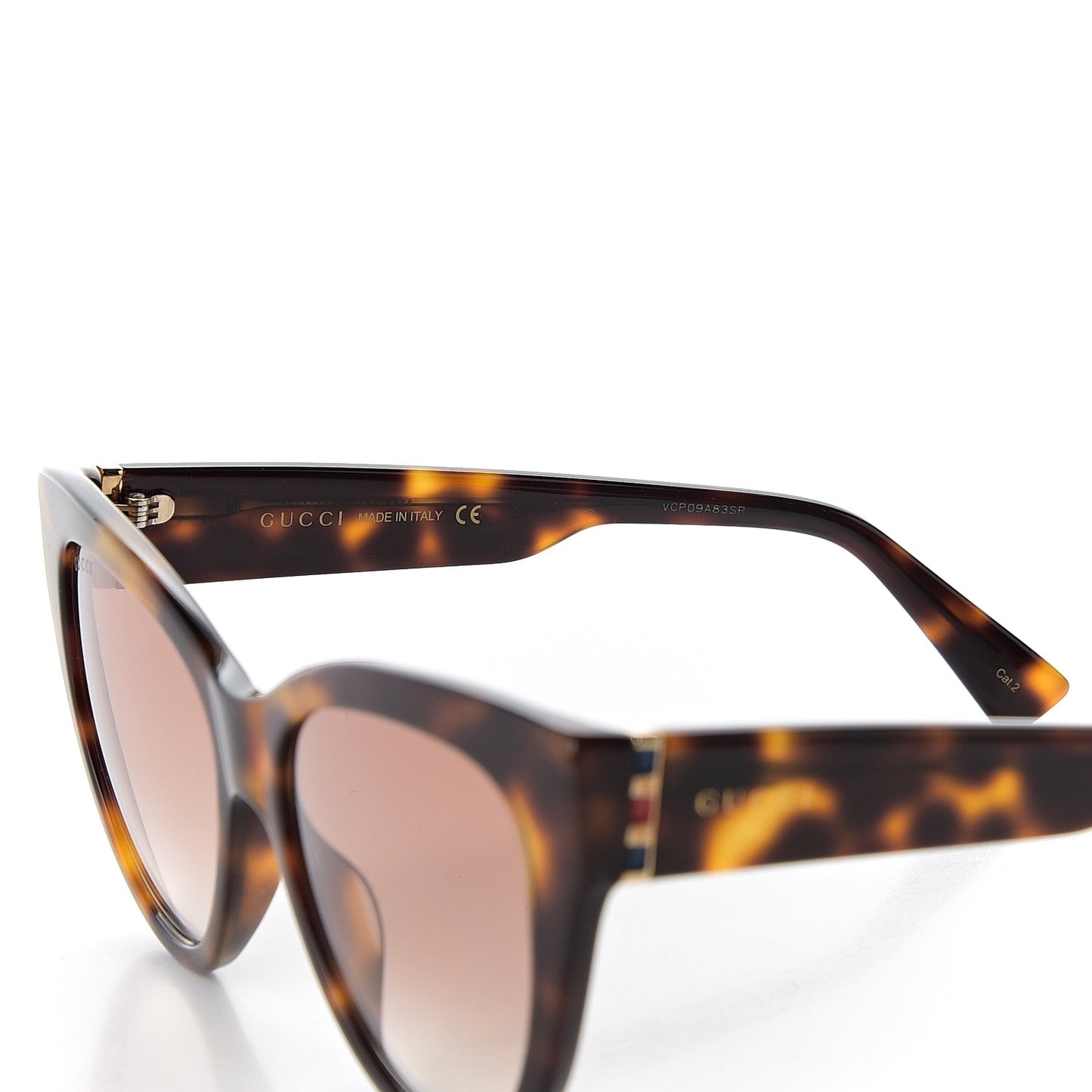 Acetate Cat Eye Sunglasses GG0460S Havana