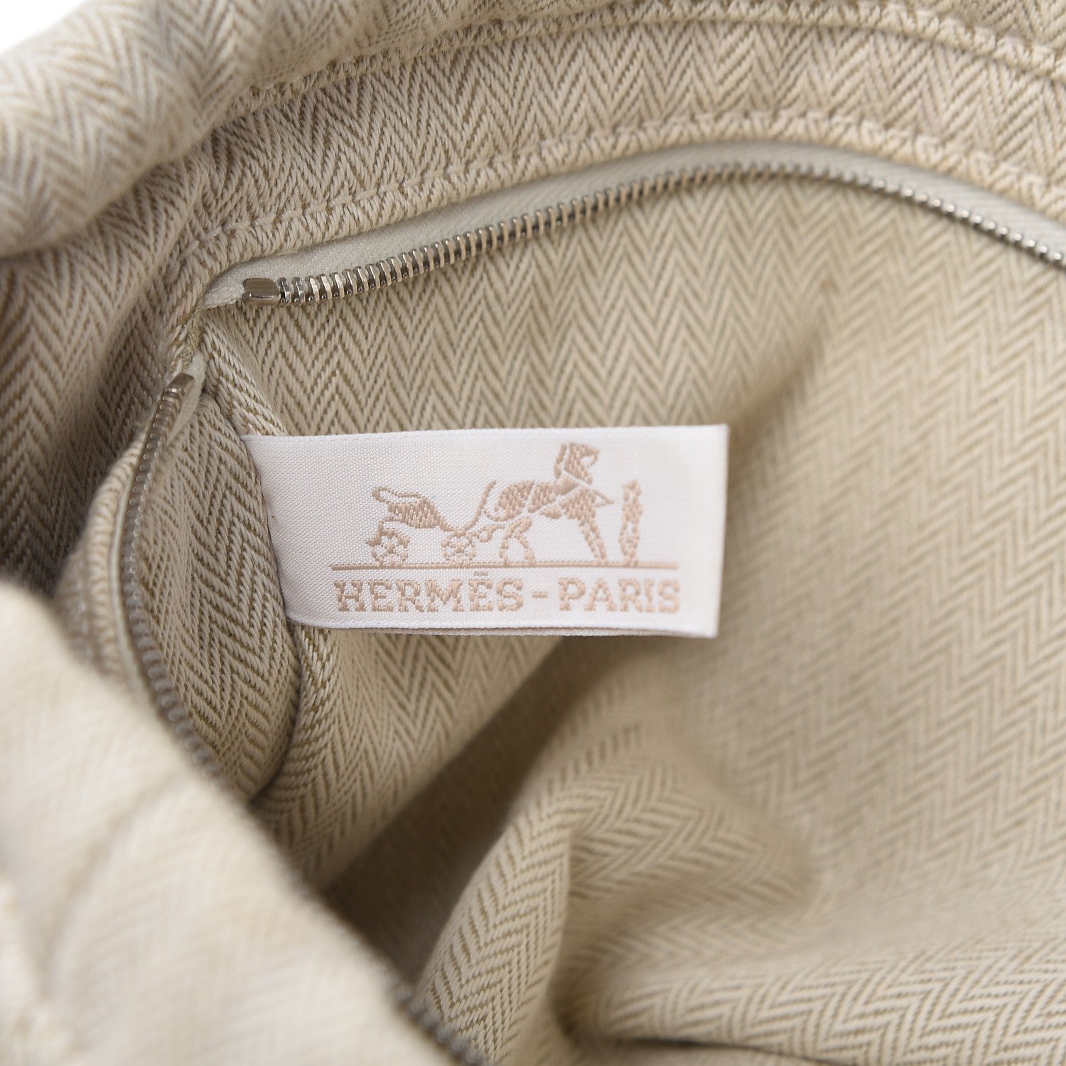 Hermes Canvas Barenia Fourbi 25 MM Pouch Naturel Fauve 7 of 9