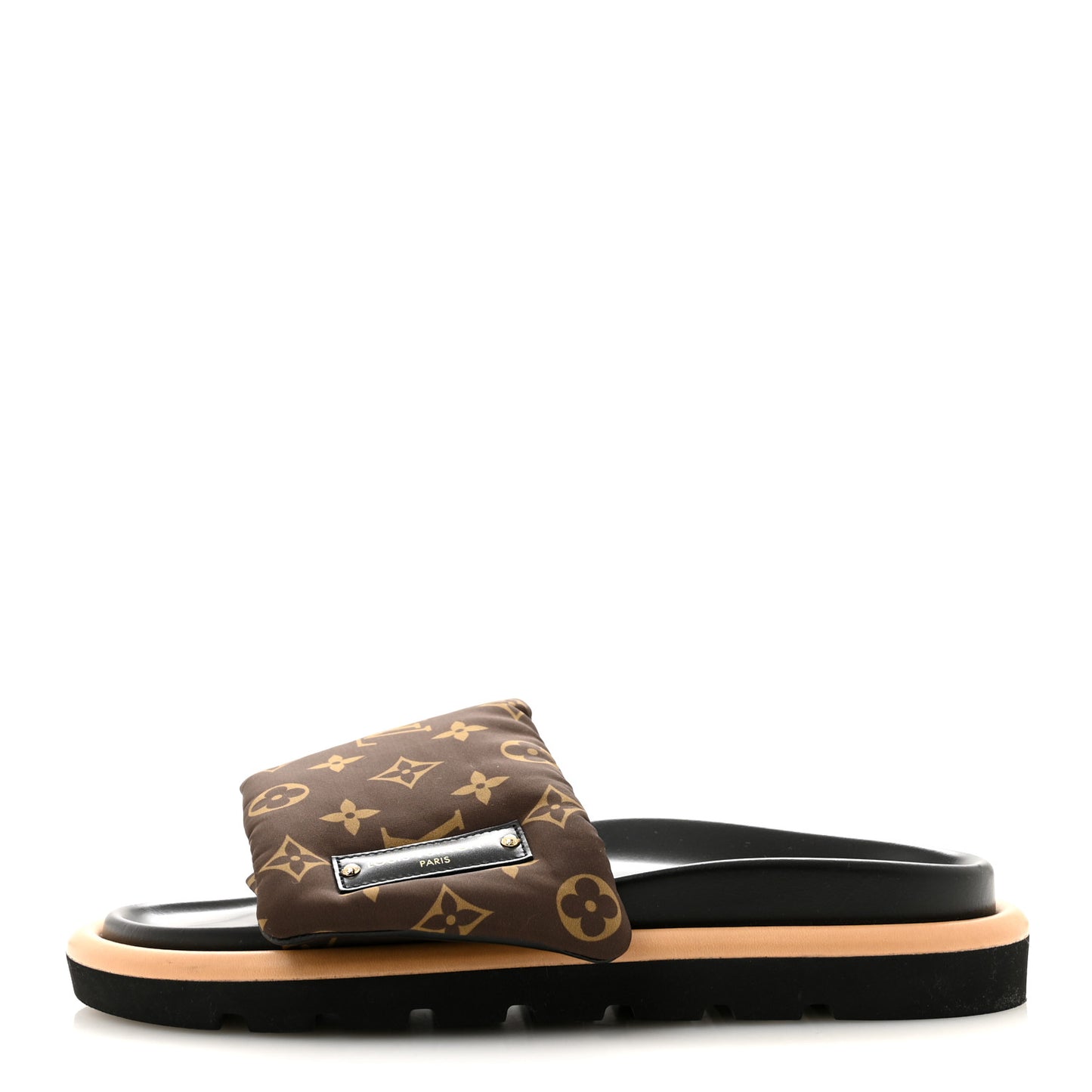 Nylon Monogram Pool Pillow Comfort Mule 41 Cacao Brown