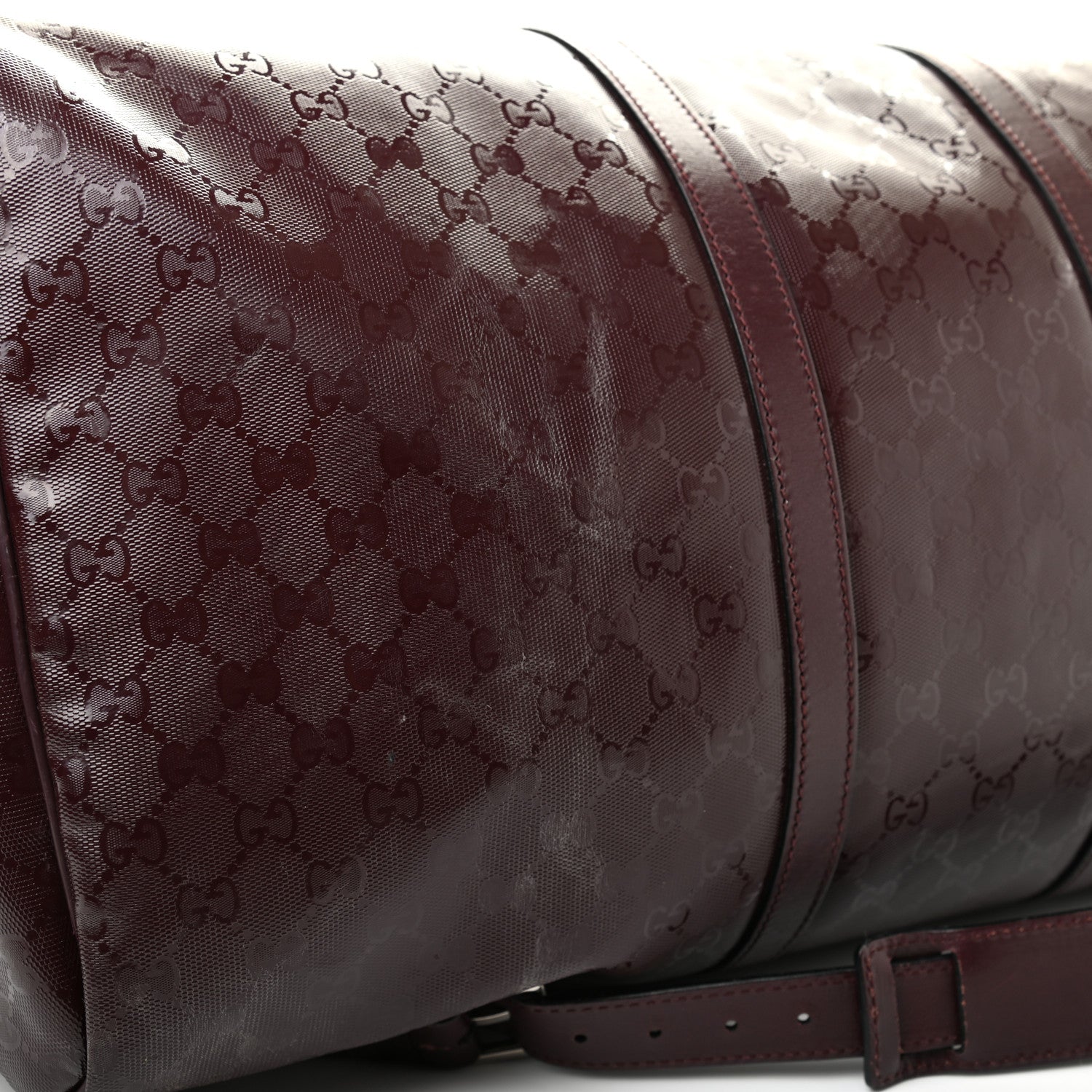 Gucci Imprime Monogram Large Carry On Duffle Bordeaux 14 of 16
