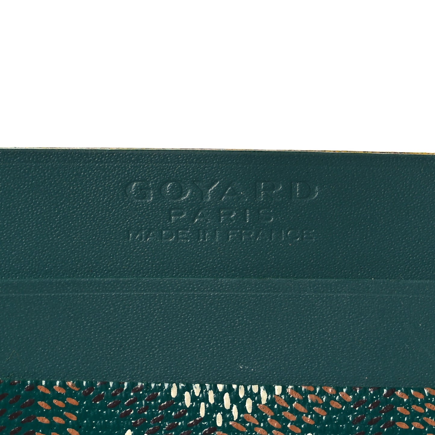 Goyardine Saint Sulpice Card Holder Green
