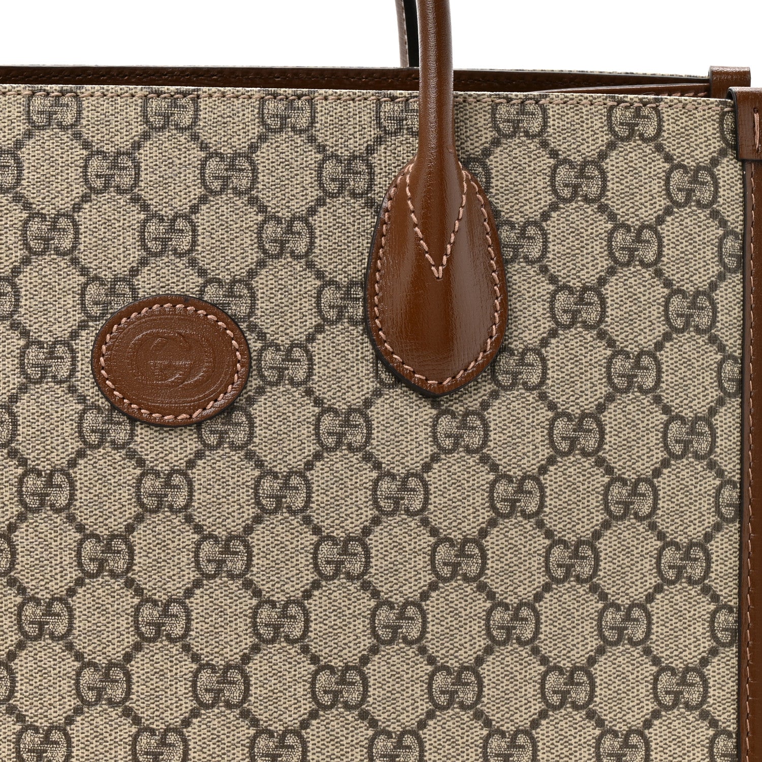Gucci GG Supreme Monogram Azalea Calfskin Small Retro Interlocking