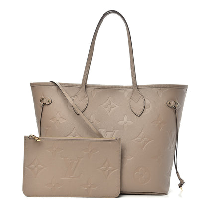 Louis Vuitton Empreinte Monogram Giant Neverfull MM Tourterelle 1 of 8