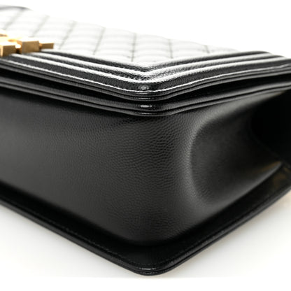 Chanel Caviar Quilted Medium Boy Flap Black 10 of 11