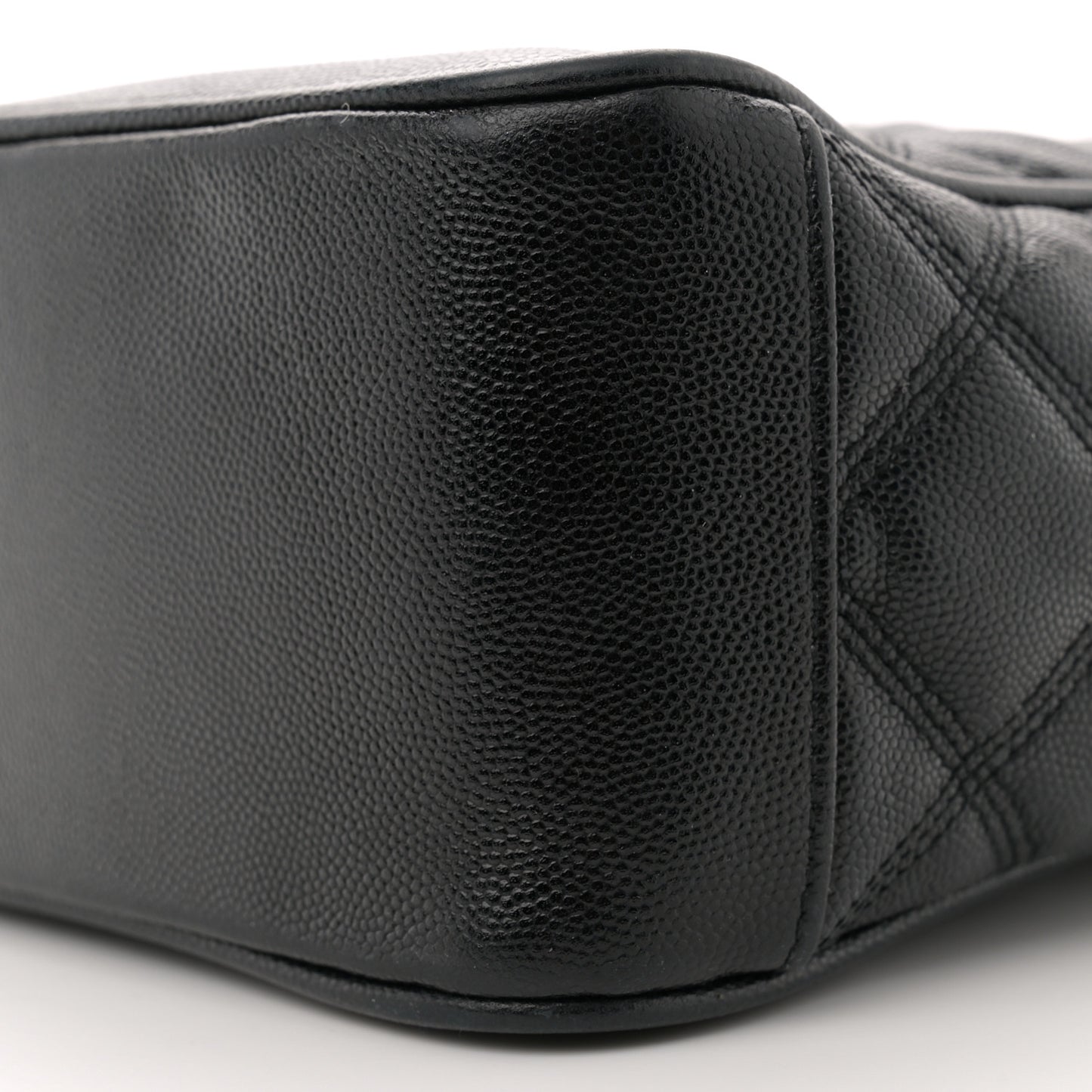 Grain de Poudre Quilted 80's Vanity Bag Black