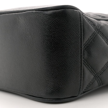 Saint Laurent Grain de Poudre Quilted 80's Vanity Bag Black 10 of 12