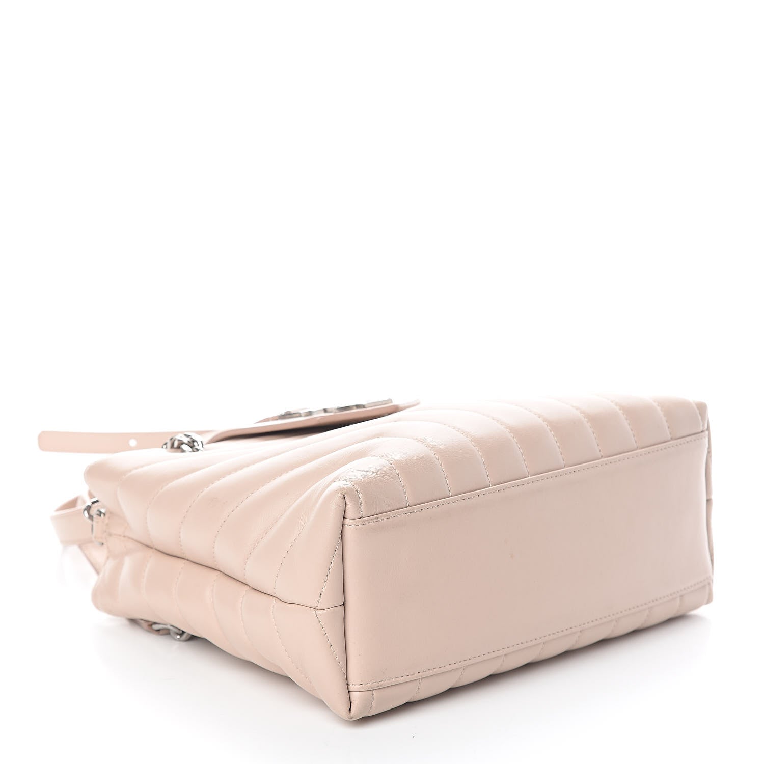 Saint Laurent Calfskin Y Quilted Monogram Small Loulou Shopper Marble Pink 4 of 10