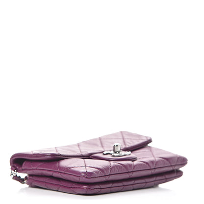 Chanel Lambskin Quilted Mini Mineral Nights Flap Crossbody Bag Purple 4 of 11
