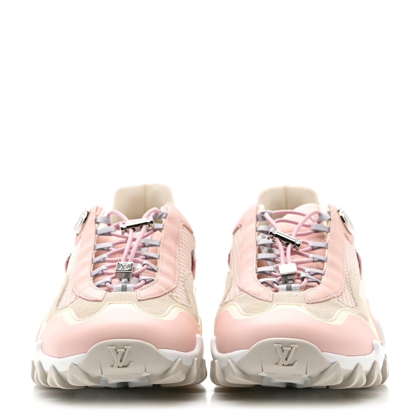 Technical Fabric LV Rush Sneakers 38 Pink