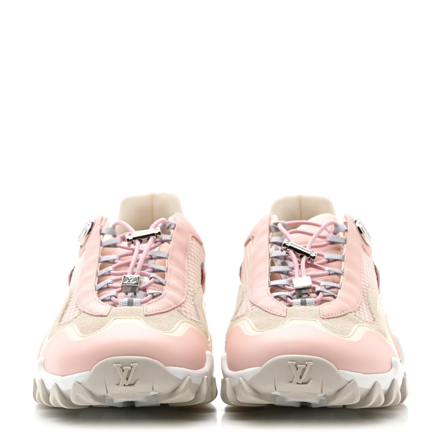 Louis Vuitton Technical Fabric LV Rush Sneakers 38 Pink 2 of 9