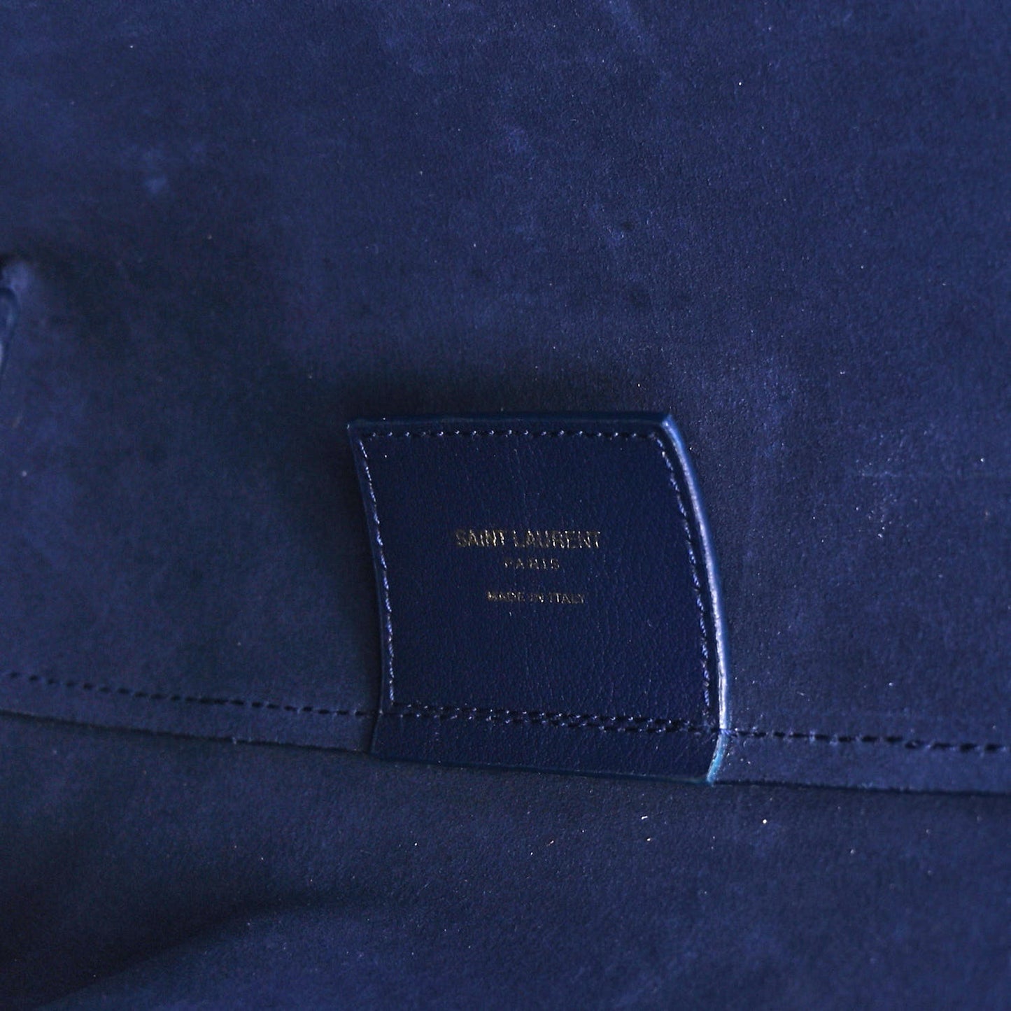 Calfskin Large Shopping Tote Saphir