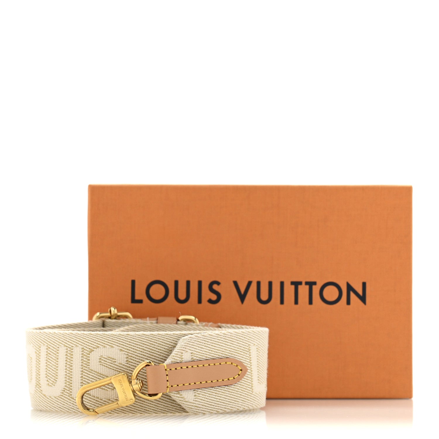Louis Vuitton Jacquard High Rise Shoulder Strap Beige 5 of 5