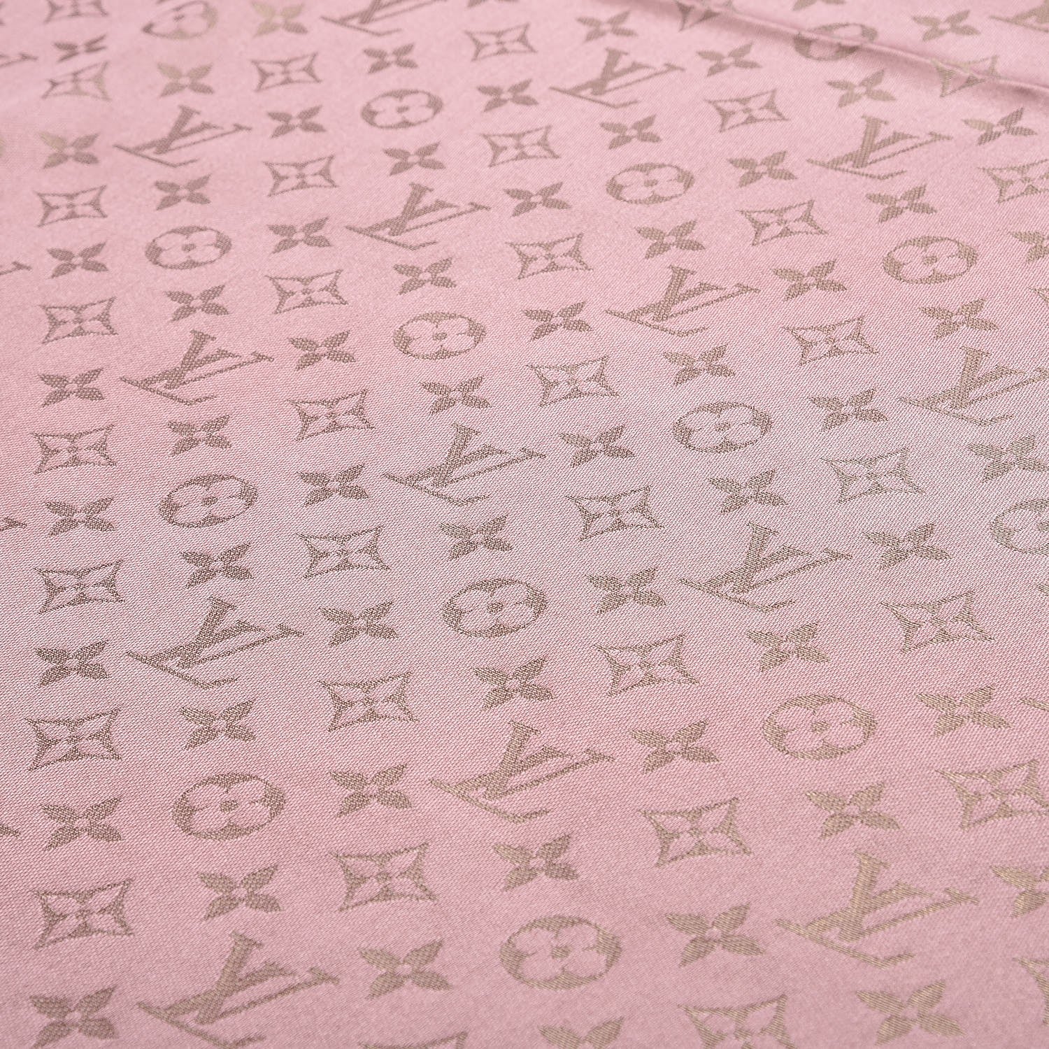 Louis Vuitton Silk Wool Monogram Shine Shawl Pink 5 of 6