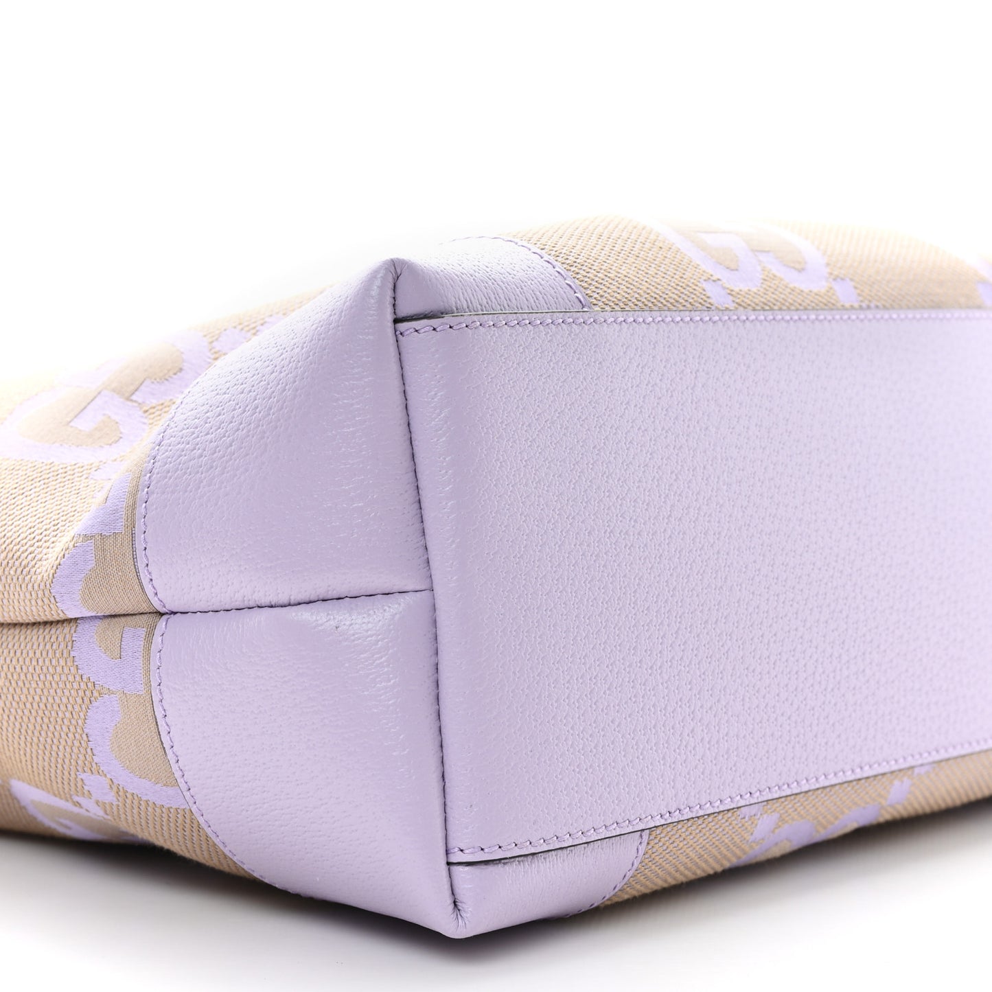 Monogram Jumbo GG Textured Dollar Calfskin Medium Ophidia Shopping Tote Beige Lapis