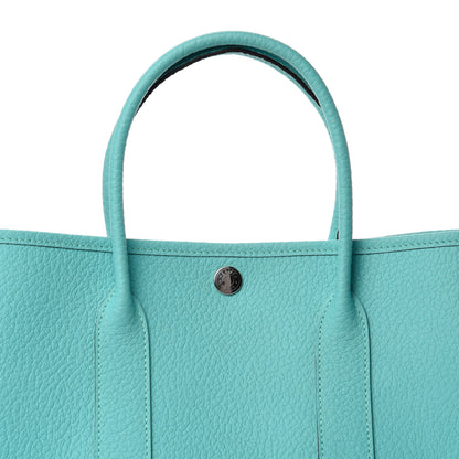 Hermes Vache Country Garden Party 30 TPM Bleu Atoll 10 of 11