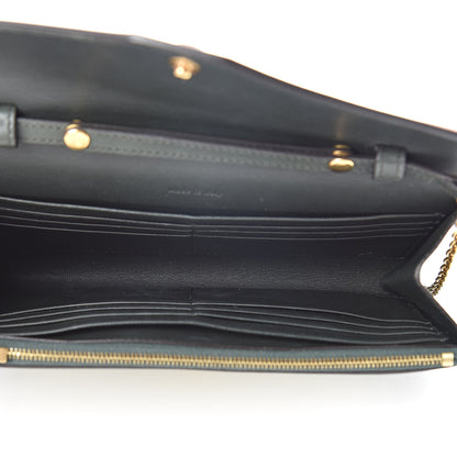 Celine Shiny Calfskin Clutch On A Chain Multicolor 5 of 14