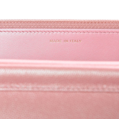 Chanel Iridescent Caviar Quilted Wallet on Chain WOC Pink 7 of 12
