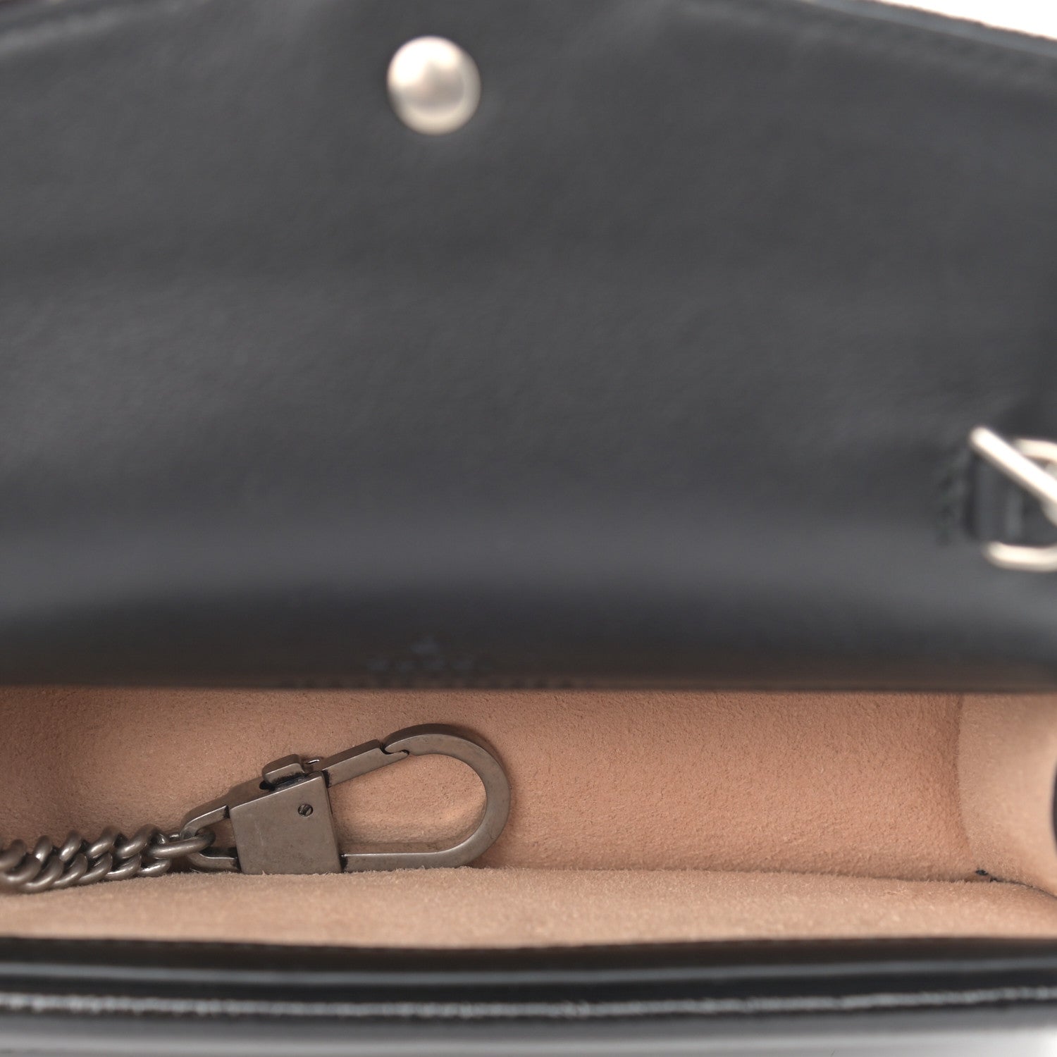 Gucci Velvet GG Monogram Super Mini Dionysus Shoulder Bag Black 5 of 10