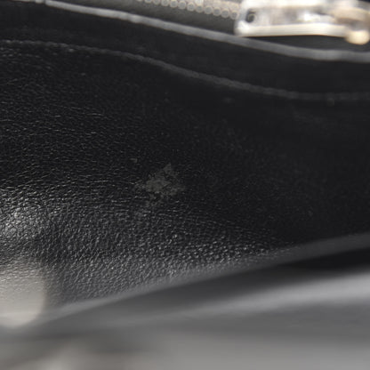 Saint Laurent Sheepskin Tri-Quilt Monogram Envelope Chain Wallet Black 8 of 11