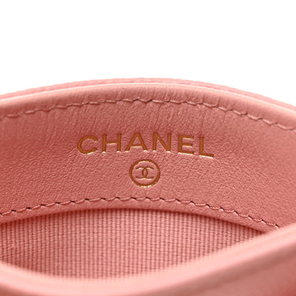 Chanel Caviar Quilted Card Holder Pink 6 of 9