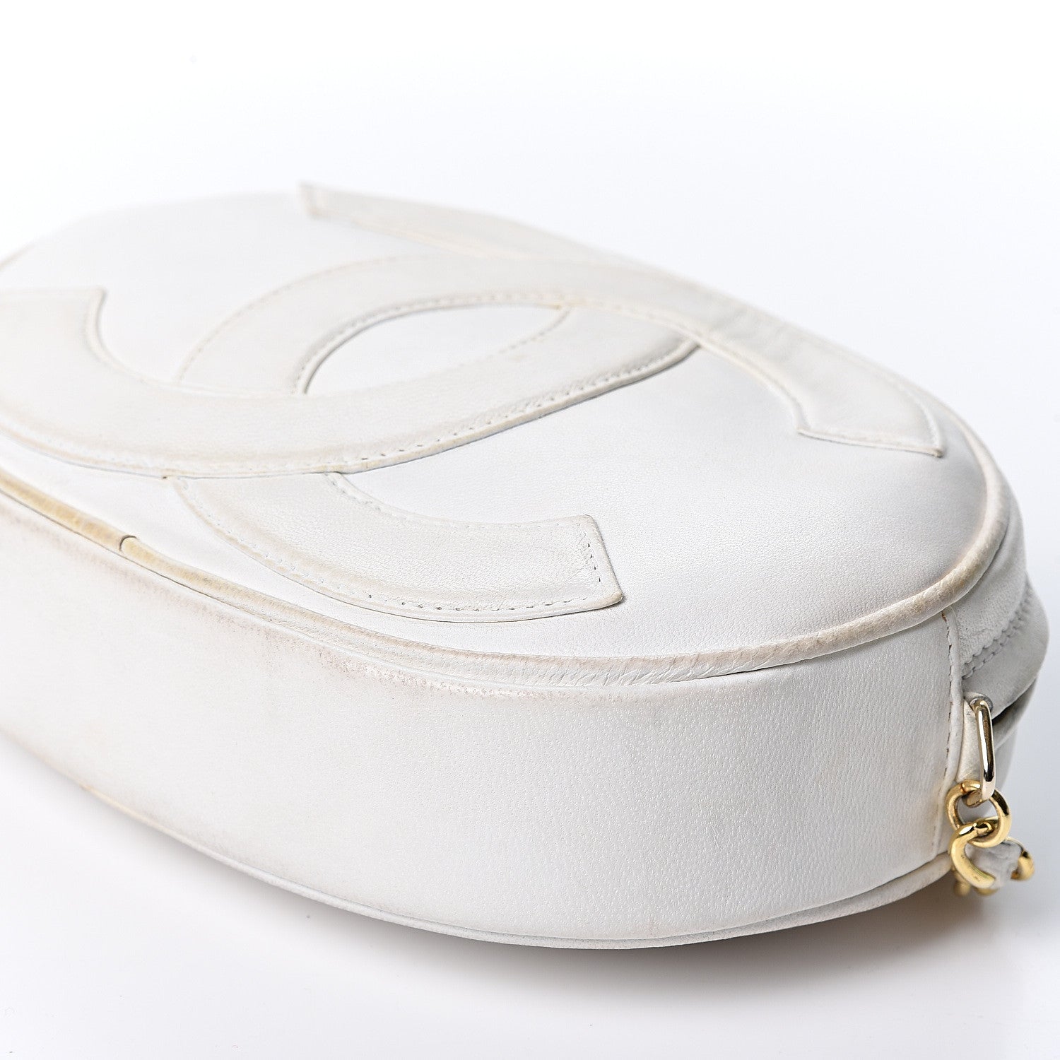 Chanel Lambskin Round Tassel Crossbody Bag White 9 of 9