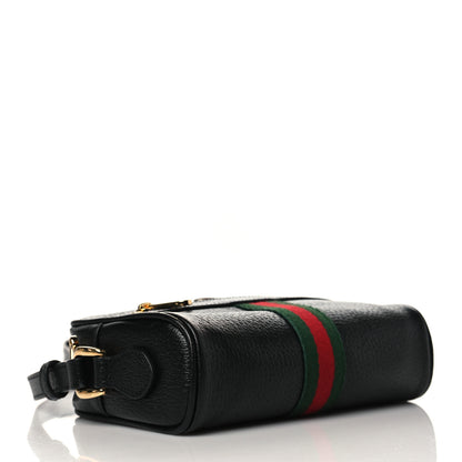 Gucci Calfskin Web Mini Ophidia Shoulder Bag Black 4 of 10
