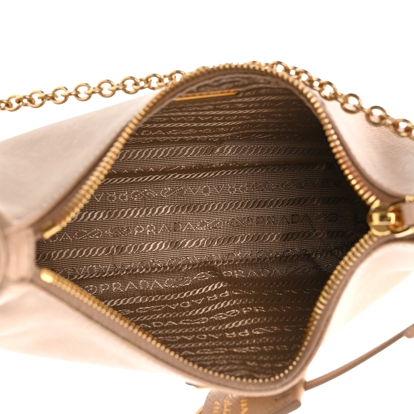 Saffiano Lux Re-Edition 2005 Shoulder Bag Cammeo