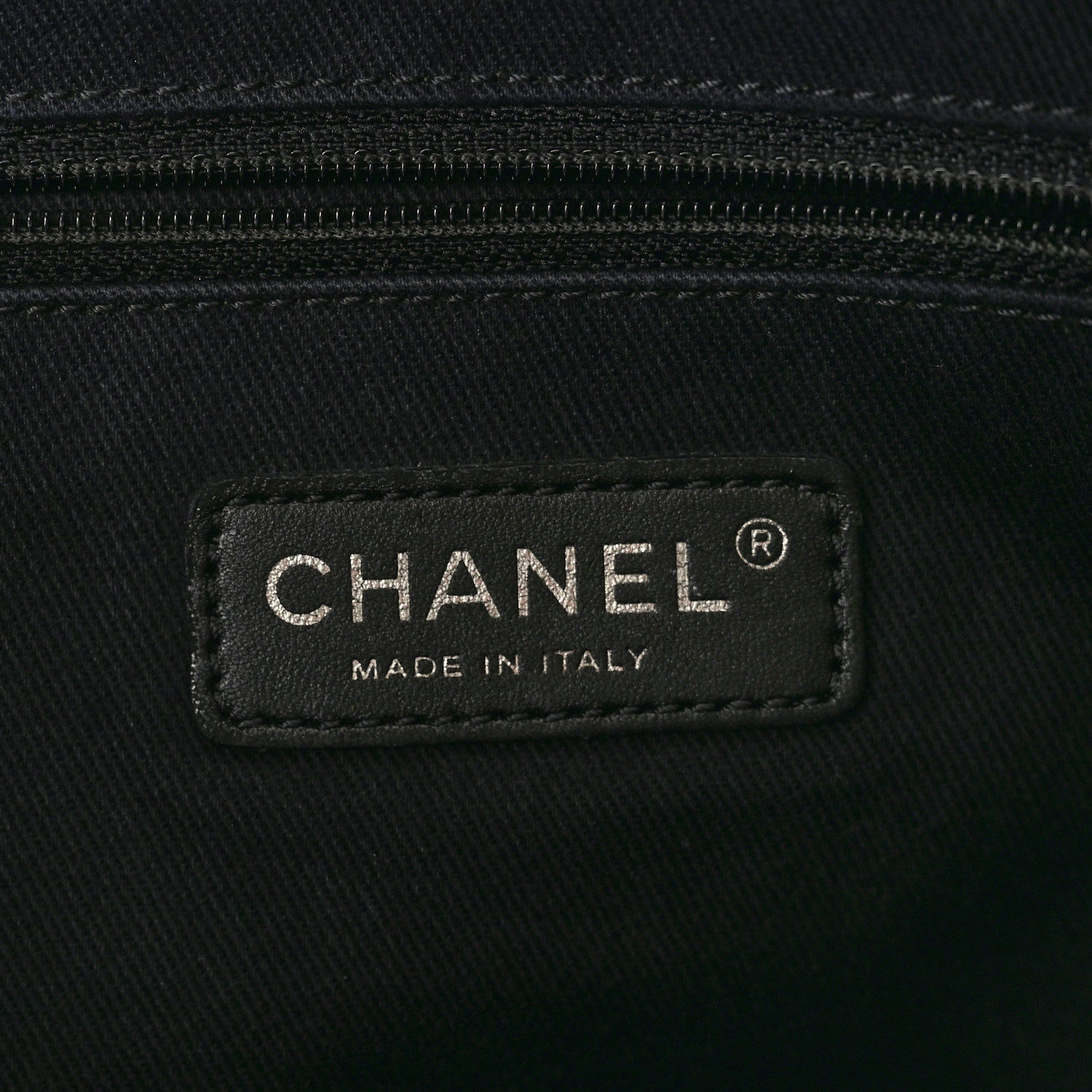 Chanel Canvas Small Deauville Tote Grey 6 of 12