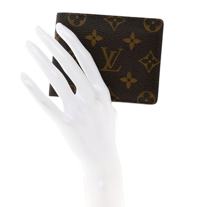 Louis Vuitton Monogram Mens Porte-Billets 3 Card Billfold Wallet 2 of 11