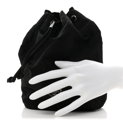 Prada Nylon Vela Drawstring Pouch Black 2 of 7