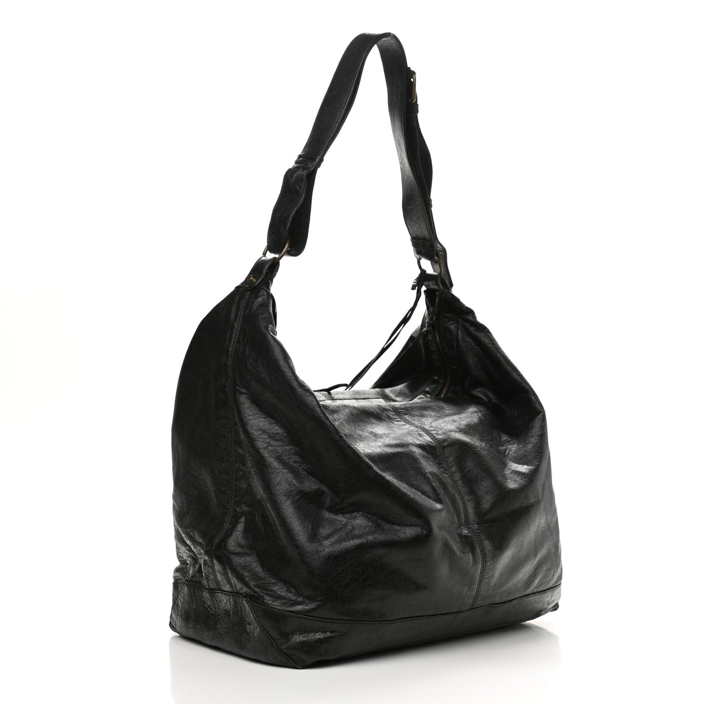 Agneau Classic Hardware Courier Black