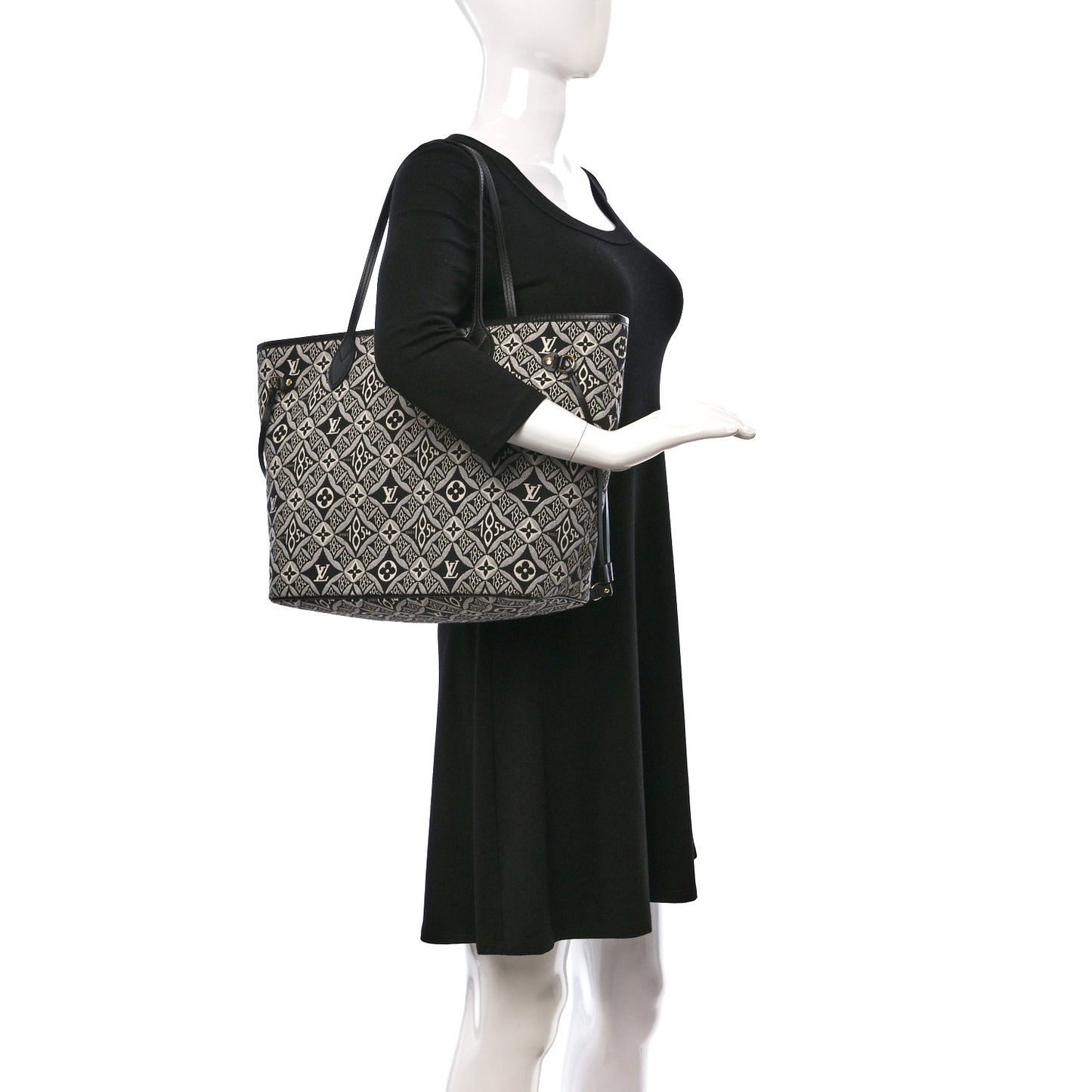 Jacquard Since 1854 Neverfull MM Grey