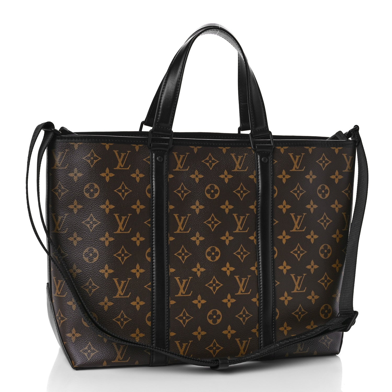 Louis Vuitton Monogram Macassar Weekend Tote PM 4 of 9