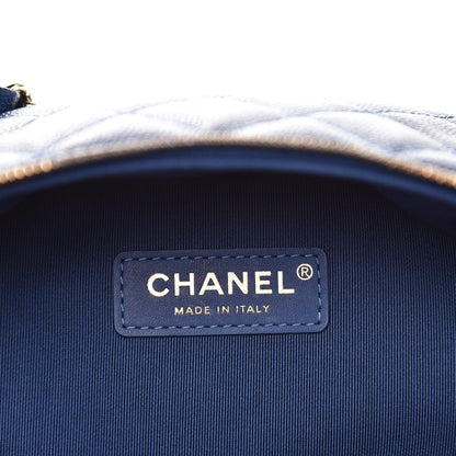 Chanel Caviar Quilted Large CC Day Backpack Blue 6 of 13