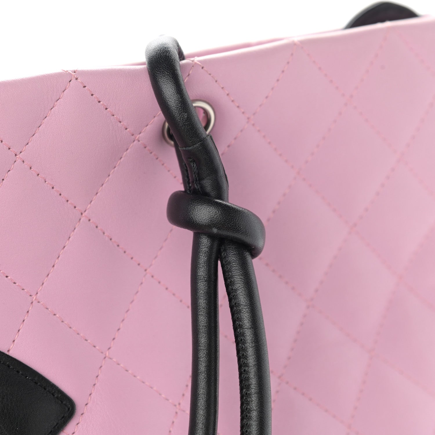 Chanel Calfskin Quilted Medium Cambon Tote Pink Black 16 of 16