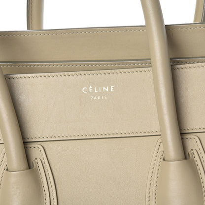 Celine Smooth Calfskin Mini Luggage Mastic 7 of 18