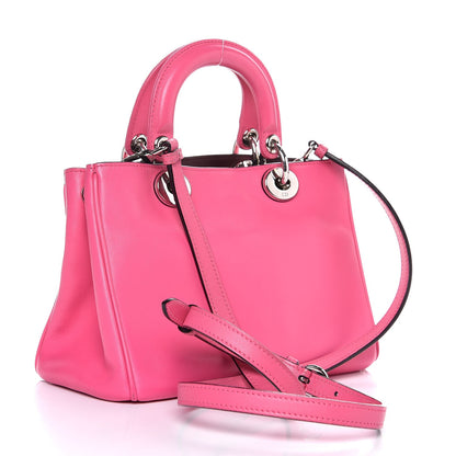 Christian Dior Calfskin Small Diorissimo Tote Pink 4 of 13