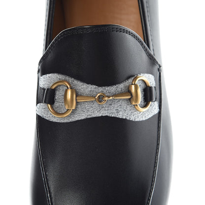 Gucci Calfskin Womens Jordaan Loafers 37 Black 11 of 13