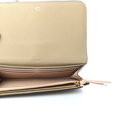 Chloe Calfskin Alphabet Long Wallet Sage 5 of 8