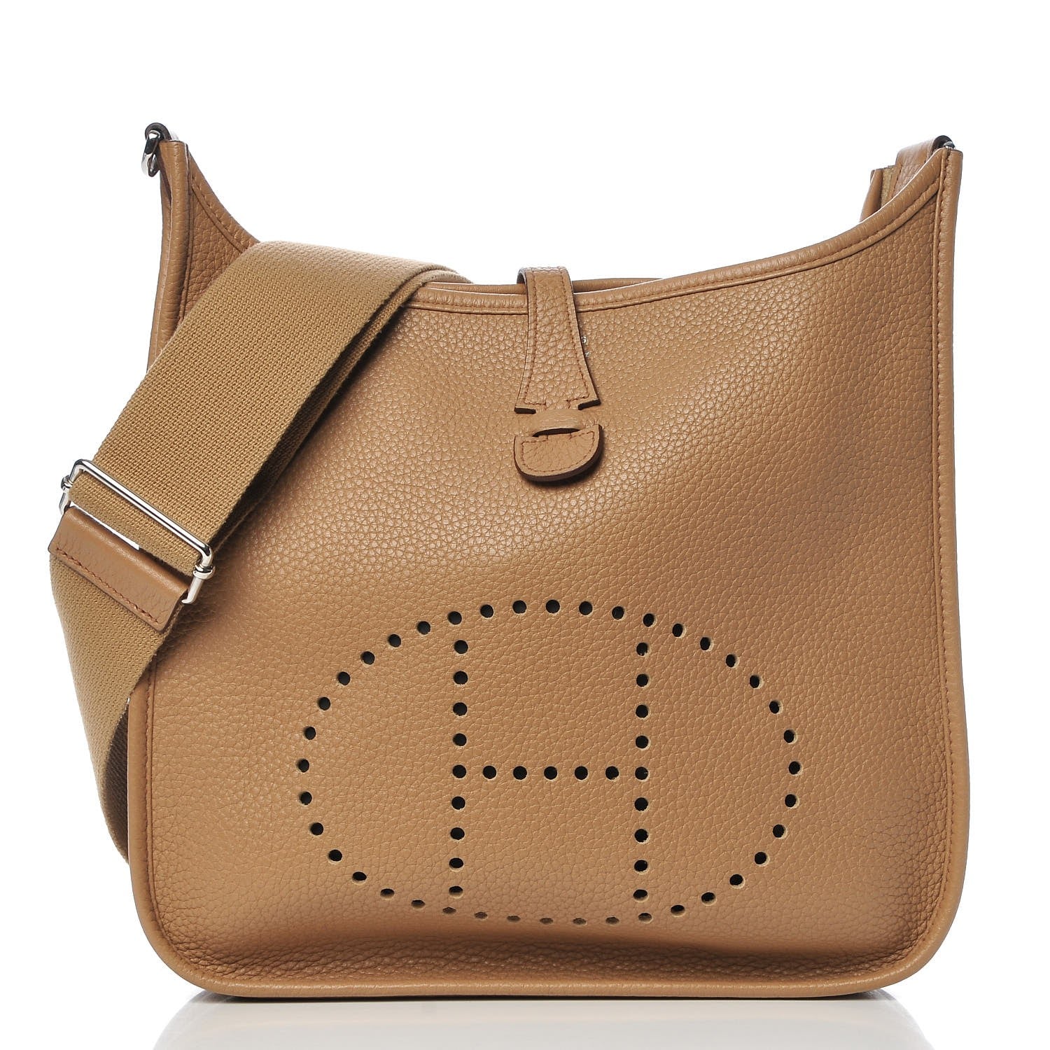 Hermes Taurillon Clemence Evelyne III PM Natural Sable 1 of 10