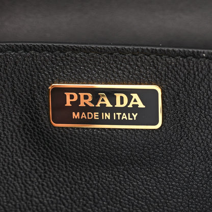 Prada City Calf Saffiano Cahier Bag Black 6 of 10