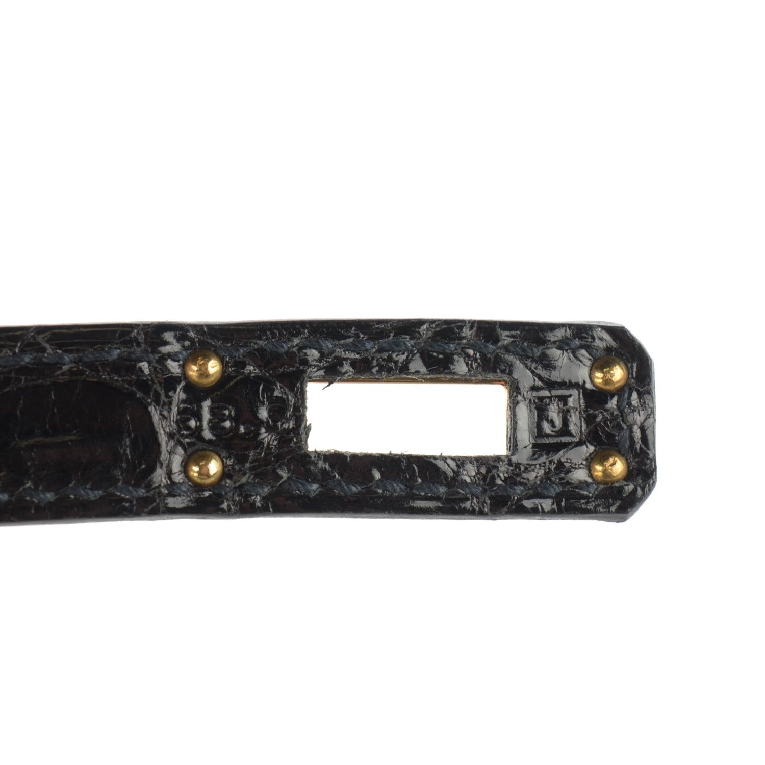 Hermes Shiny Niloticus Crocodile Kelly Pochette Black 34 of 34