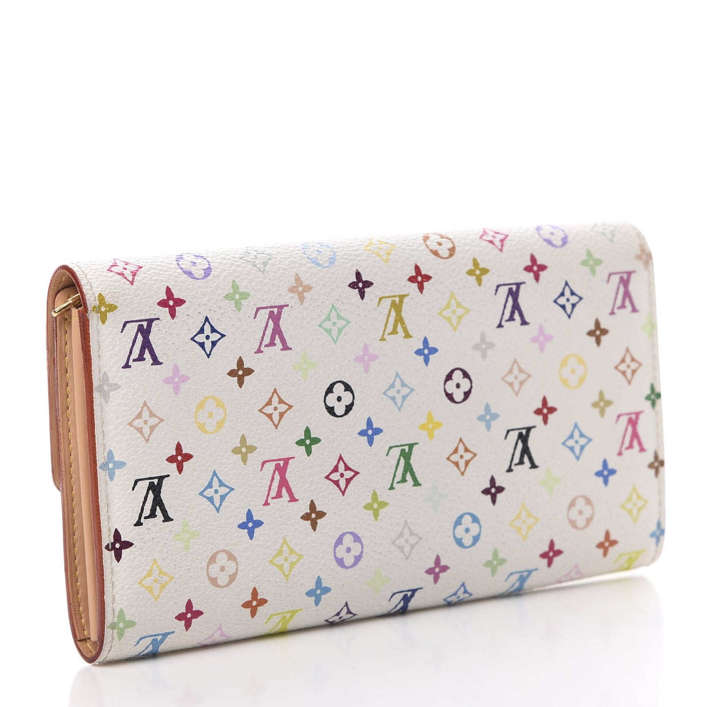 Monogram Multicolor Sarah Wallet White