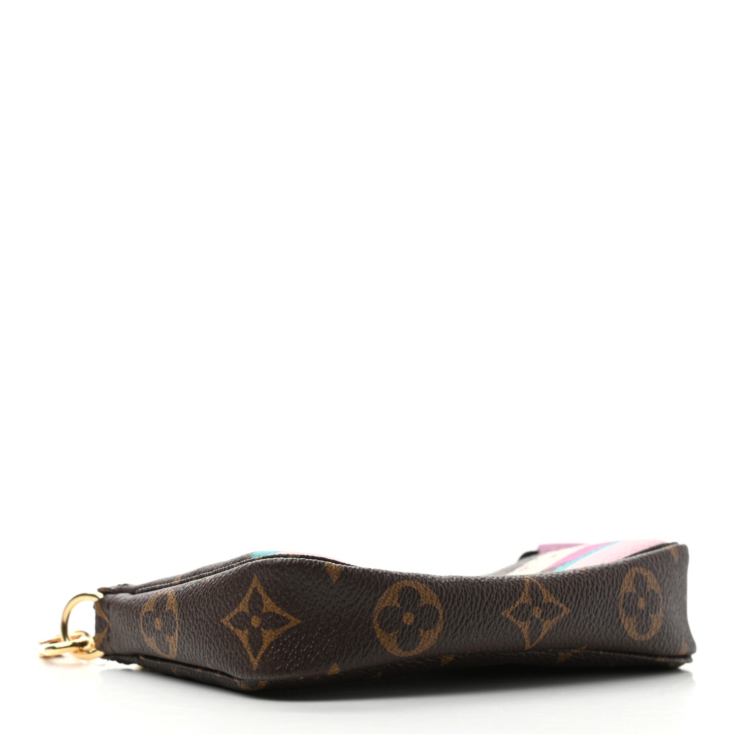 Monogram 2016 Christmas Animation Mini Pochette Accessories Rose Ballerine