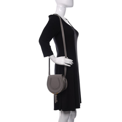 Chloe Calfskin Mini Marcie Round Crossbody Bag Cashmere Grey 2 of 11